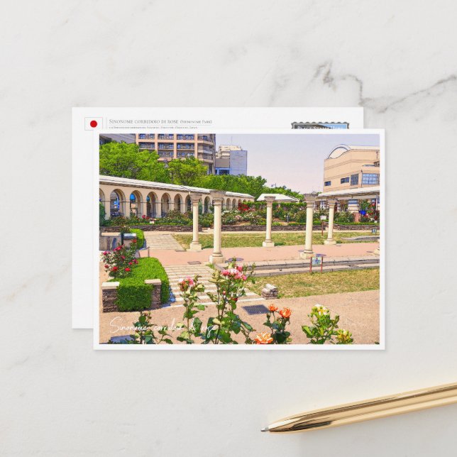 Rose Garden Postcard (Front/Back In Situ)