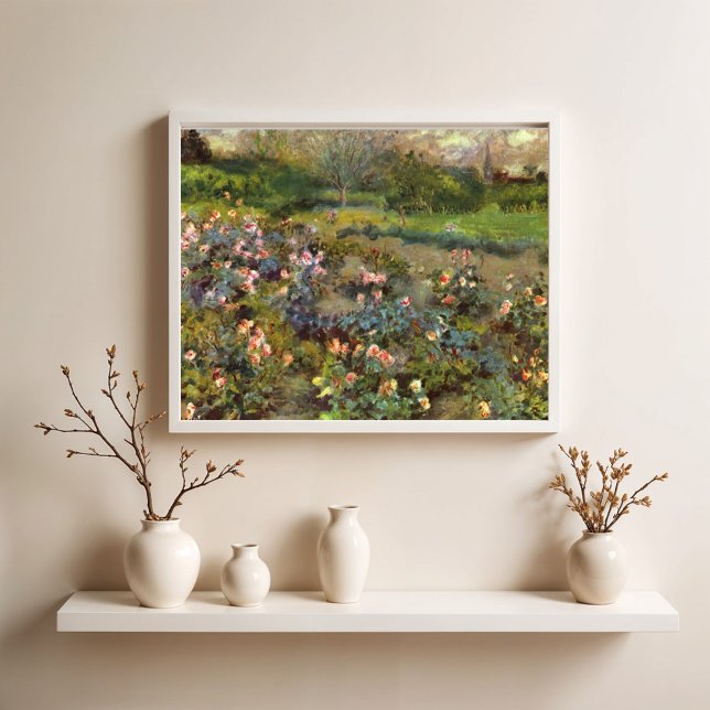 Rose garden, Renoir Poster (Creator Uploaded)