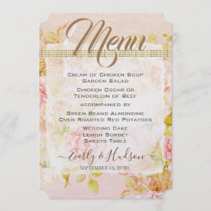 Rose Garden Rose Roses Gold Photo Mariage Menu