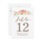 Rose Garden | Table Number Card