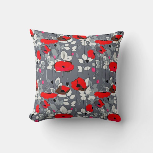 Rose Garden Throw Pillow (Front)
