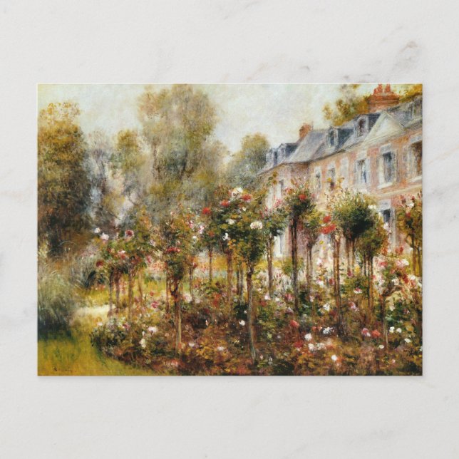 Rose Garden Wargemont by Renoir Postcard (Front)