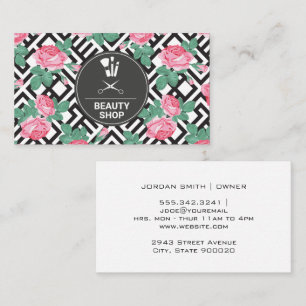 Rose Geometric Pattern Business Card