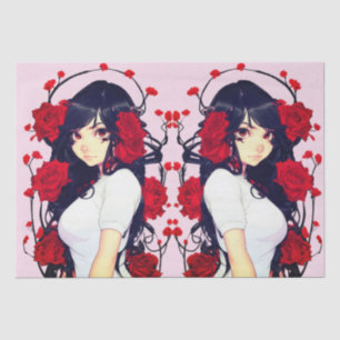 Rose Girl Anime    Tissue Paper