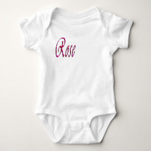 Rose Girls Name, Baby Bodysuit