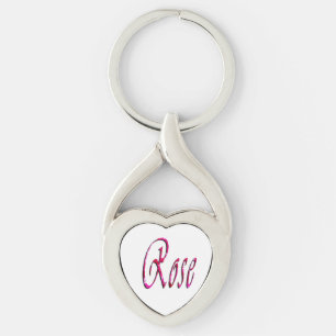 Rose Girls Name, Keychain