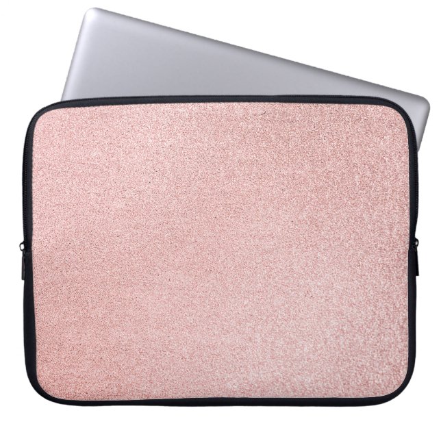 Rose glitter laptop sleeve (Front)