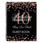 Rose Gold 40e Anniversaire Livre d'or Confetti Noi