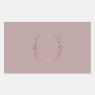 Rose Gold Add Your Text Blank Creative Template Sticker