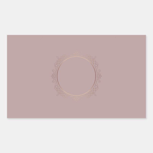 Rose Gold Add Your Text Blank Creative Template Sticker (Front)