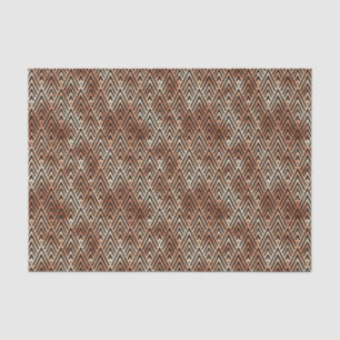 Rose Gold and Black Diamond Art Deco Pattern Tissue Paper