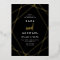 Rose Gold and Black Elegant Geometric Wedding