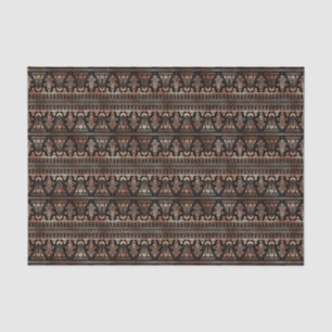 Rose Gold and Black Floral Art Deco Pattern Tissue Paper