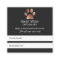 Rose Gold And Charcoal Paw Print Animal