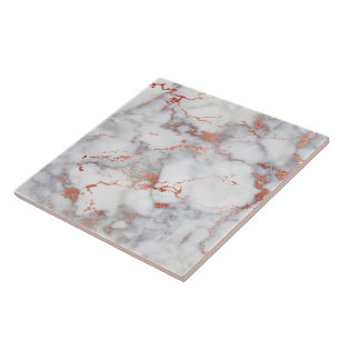 rose gold and grey marble tile
