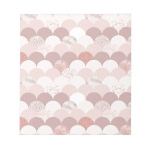 Rose Gold and Pink Tiles Notepad