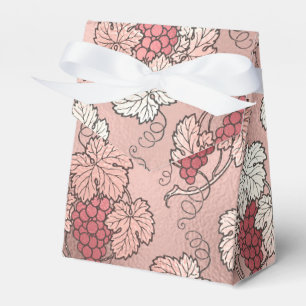 Rose Gold and Pink Wine Themed Favor Box