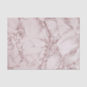 Rose Gold and White Marble Design Tissue Paper