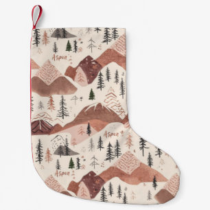 Rose Gold Aspen Luxe Winter Stocking Elegant