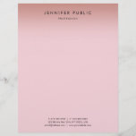 Rose Gold Background Elegant Modern Simple Letterhead<br><div class="desc">Rose Gold Background Elegant Modern Simple Letterhead.</div>