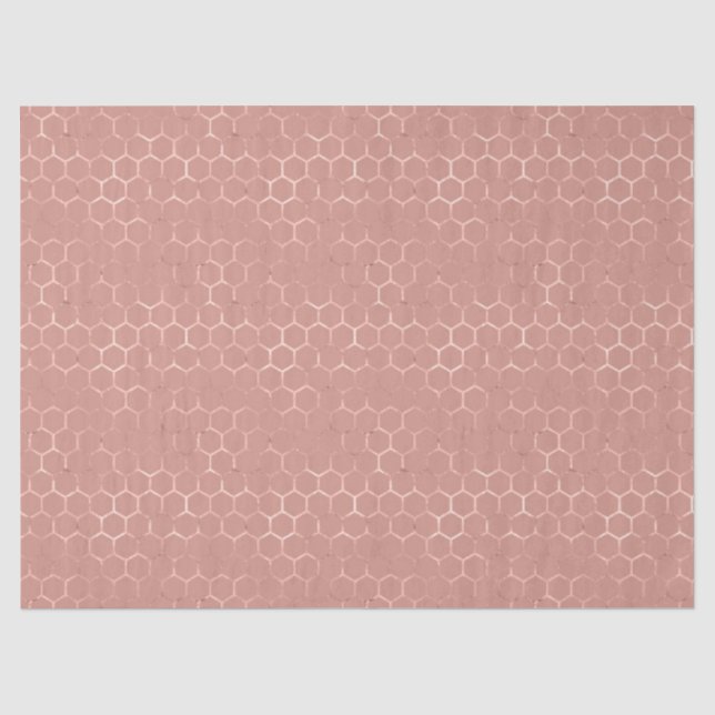 Rose Gold Bee Series Design 3 Tissue Paper (Front)