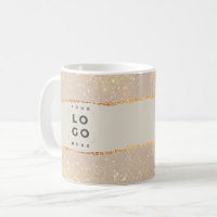 Rose gold black elegant modern girly price QR code