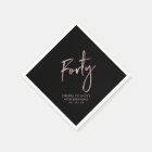 Rose Gold & Black Forty Adult 40th Birthday Party