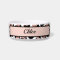 Rose Gold Black Leopard print cheetah Dog cat
