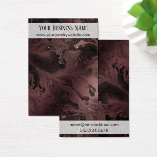 Rose Gold & Black Marbled Earring Display Cards