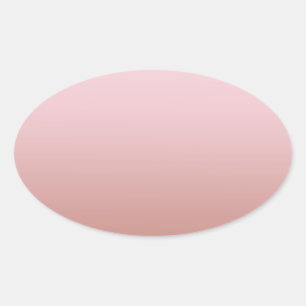 Rose Gold Blank Template Add Your Text Elegant Oval Sticker