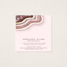 Rose Gold Blush Agate Geode Earring Display Card