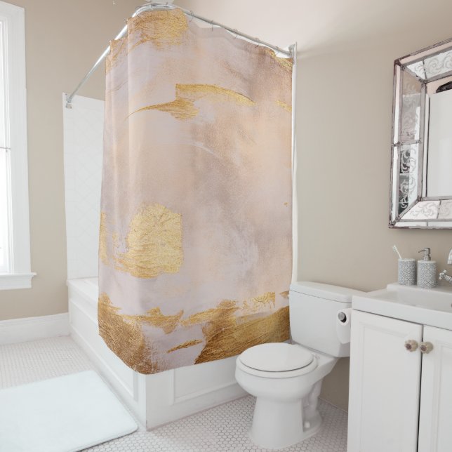 Rose Gold Blush and Gold Texture (In Situ)