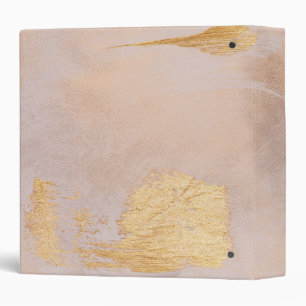 Rose Gold Blush and Gold Texture Binder