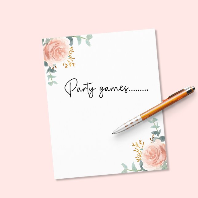 Rose gold blush flowers party games (Creator Uploaded)