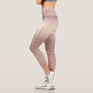 Women's Gold Glitter Leggings & Tights