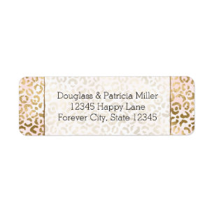 Rose Gold Blush Leopard Print