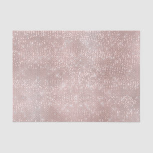 Rose Gold Blush Metallic Powder Glitter Spark Grey Tissue Paper