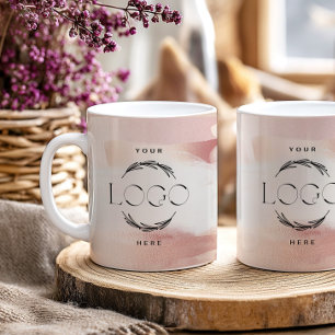 Rose Gold Blush Modern Feminine Small Business Coffee Mug