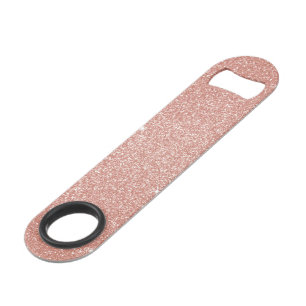Rose Gold -Blush Pink Glitter and Sparkle Bar Key