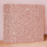 Rose Gold -Blush Pink Glitter and Sparkle Binder<br><div class="desc">Blush Pink - Rose Gold Faux Glitter and Sparkle makes the perfect girly back to school binder.</div>