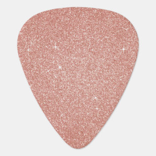 Rose Gold -Blush Pink Glitter and Sparkle Guitar Pick