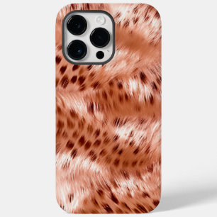 Rose Gold Blush Pink Leopard Case-Mate iPhone 14 Pro Max Case