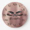 Rose Gold Blush Pink Monogram Glitter Eyelashes