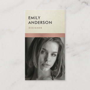 ROSE GOLD BLUSH PINK SILVER PERSONAL PHOTO INSERT