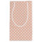 Rose gold/blush pink & white polka dots gift bag