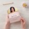 Rose gold blush sparkles photo birthday rsvp
