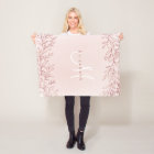 Rose Gold botanical personalized name and monogram