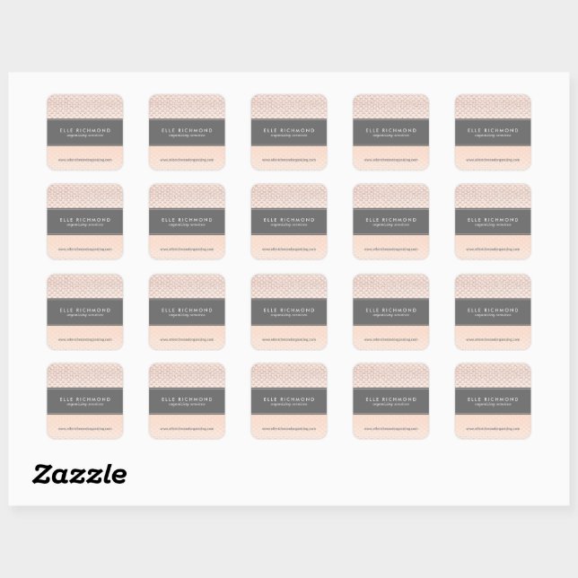 Rose Gold Branding Stickers (Sheet)