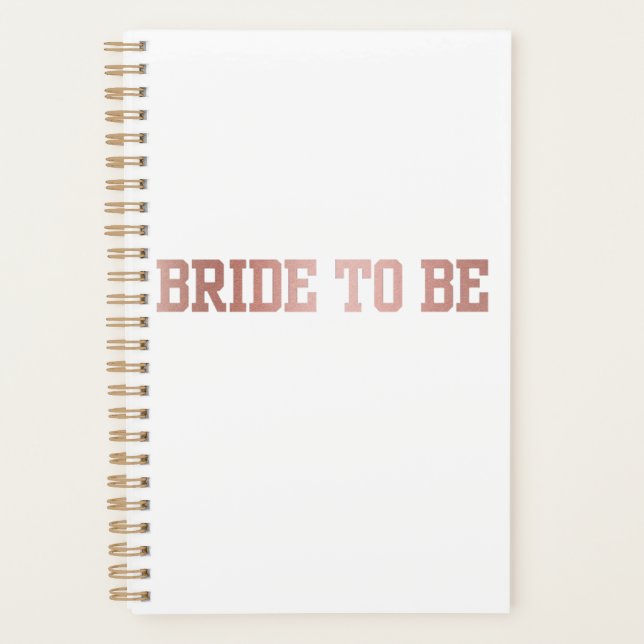 Rose Gold Bride to Be Planner (Front)