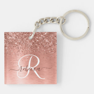 Rose Gold brossé Parties scintillant métallique No